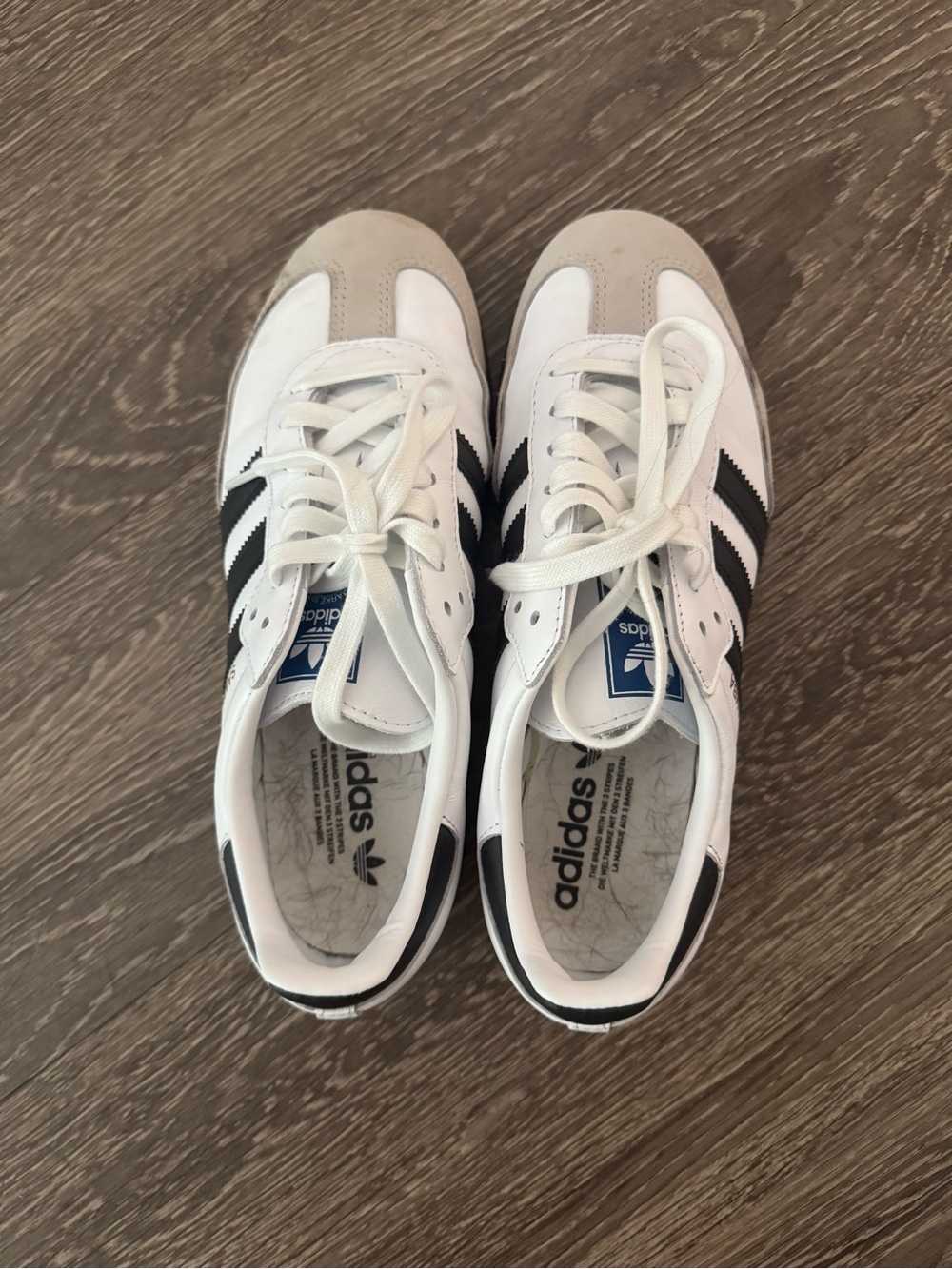 Women’s adidas Sambas White and Black